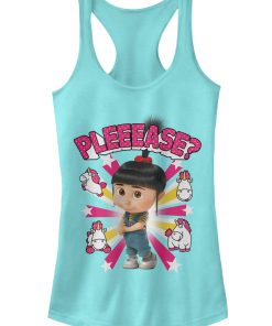 Junior’s Despicable Me Agnes Please Racerback Tank Top