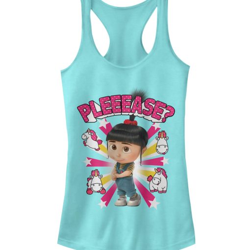 Junior’s Despicable Me Agnes Please Racerback Tank Top