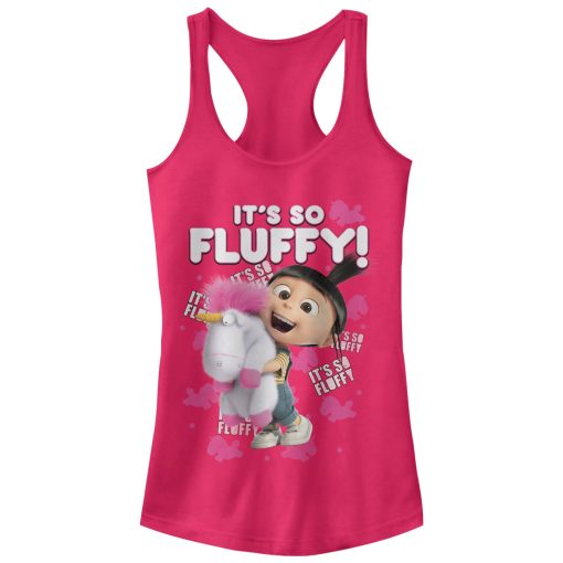 Junior’s Despicable Me Agnes So Fluffy Unicorn Racerback Tank Top