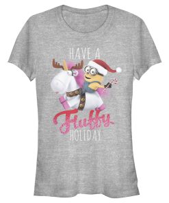 Junior’s Despicable Me Christmas Minions Have A Fluffy Day Unicorn T-Shirt