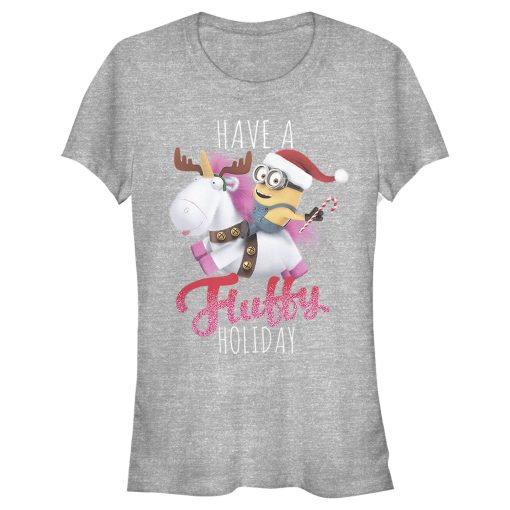 Junior’s Despicable Me Christmas Minions Have A Fluffy Day Unicorn T-Shirt