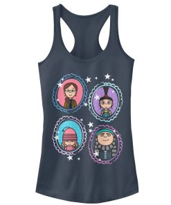 Junior’s Despicable Me Family Portrait Racerback Tank Top