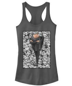 Junior’s Despicable Me Gru Montage Racerback Tank Top