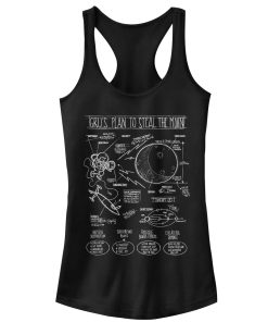 Junior’s Despicable Me Gru Plans to Steal Moon Racerback Tank Top