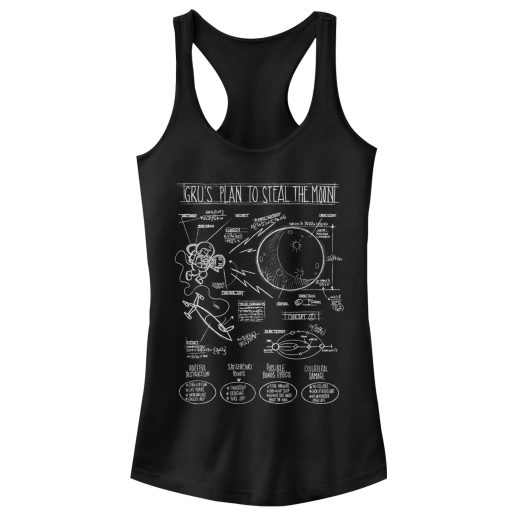 Junior’s Despicable Me Gru Plans to Steal Moon Racerback Tank Top