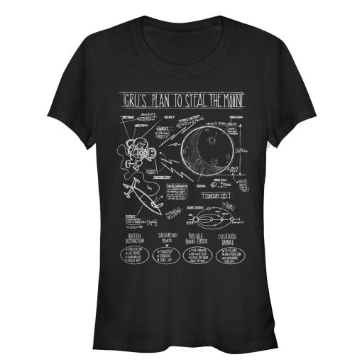 Junior’s Despicable Me Gru Plans to Steal Moon T-Shirt