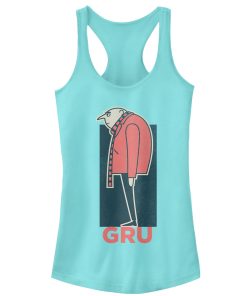 Junior’s Despicable Me Gru Profile Racerback Tank Top