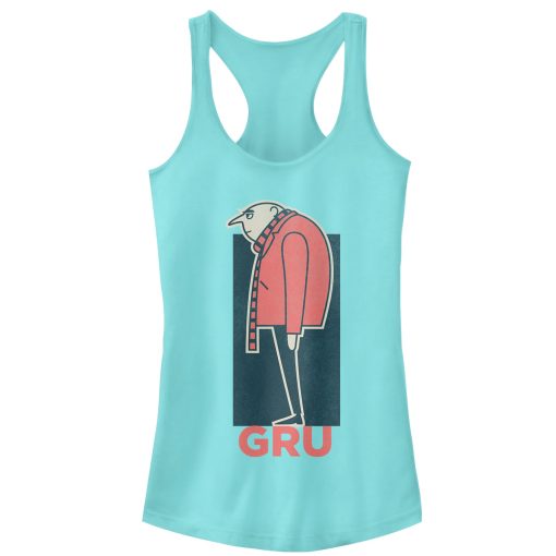 Junior’s Despicable Me Gru Profile Racerback Tank Top