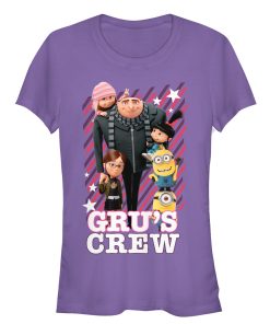 Junior’s Despicable Me Gru’s Crew Streaks T-Shirt