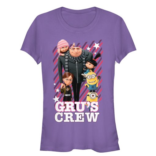 Junior’s Despicable Me Gru’s Crew Streaks T-Shirt