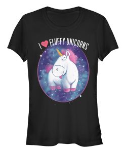 Junior’s Despicable Me Love Fluffy Unicorns T-Shirt
