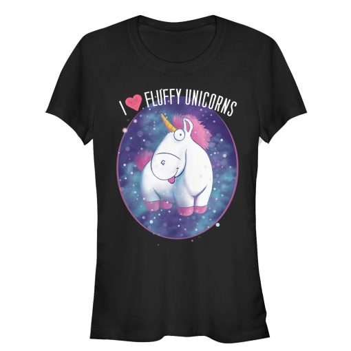 Junior’s Despicable Me Love Fluffy Unicorns T-Shirt