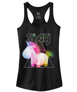 Junior’s Despicable Me Metal Rock Unicorn Racerback Tank Top