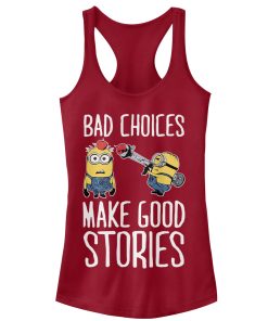 Junior’s Despicable Me Minion Bad Choices Racerback Tank Top