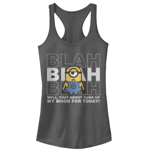 Junior’s Despicable Me Minion Blah Mood Today Racerback Tank Top