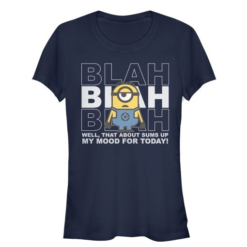 Junior’s Despicable Me Minion Blah Mood Today T-Shirt