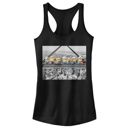 Junior’s Despicable Me Minion Construction Lunch Racerback Tank Top