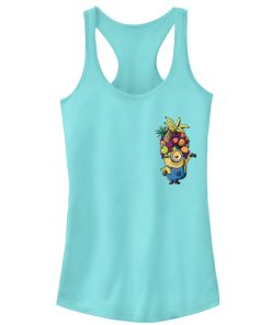 Junior’s Despicable Me Minion Fruit Hat Racerback Tank Top