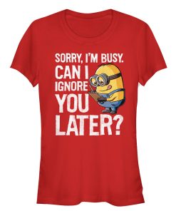 Junior’s Despicable Me Minion Ignore You Later T-Shirt