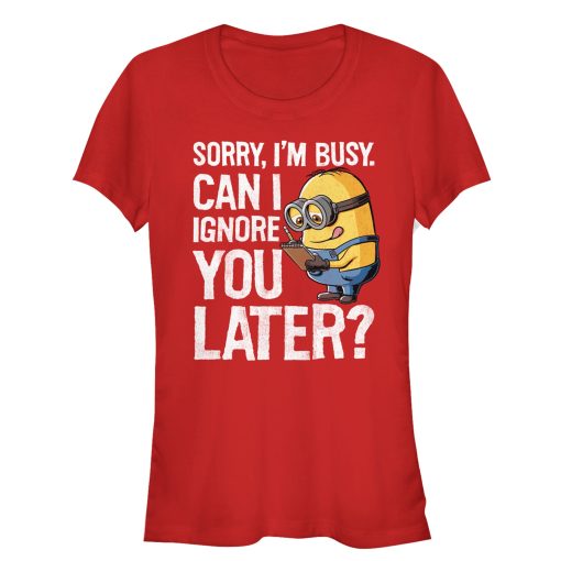 Junior’s Despicable Me Minion Ignore You Later T-Shirt