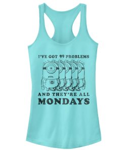 Junior’s Despicable Me Minion Monday Problems Racerback Tank Top