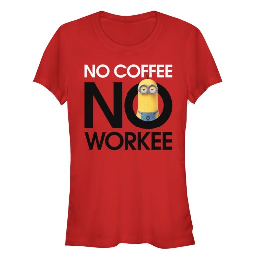 Junior’s Despicable Me Minion No Coffee T-Shirt