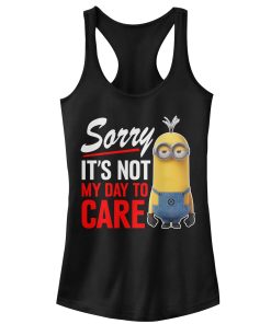 Junior’s Despicable Me Minion Not Day to Care Racerback Tank Top
