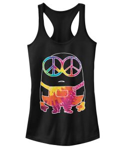 Junior’s Despicable Me Minion Tie-Dye Racerback Tank Top