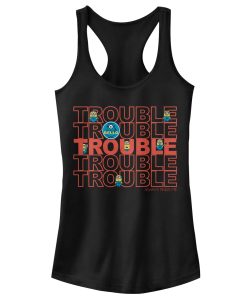 Junior’s Despicable Me Minion Trouble Racerback Tank Top