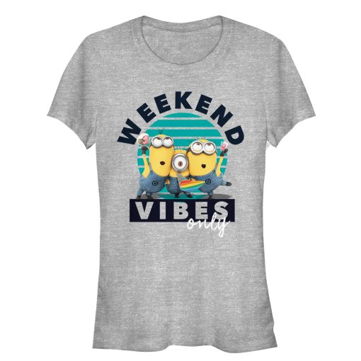 Junior’s Despicable Me Minion Weekend Vibes T-Shirt