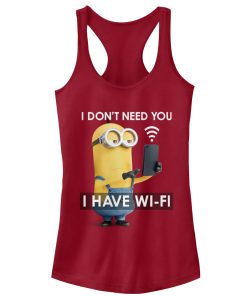 Junior’s Despicable Me Minion Wi-Fi Racerback Tank Top