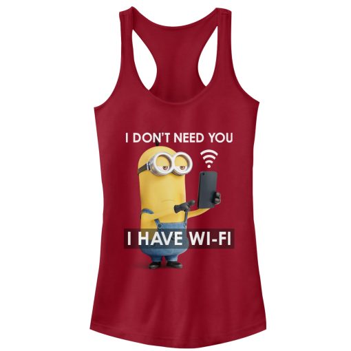 Junior’s Despicable Me Minion Wi-Fi Racerback Tank Top