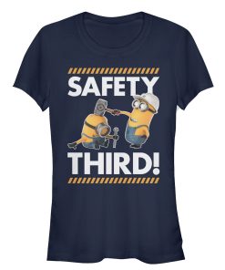 Junior’s Despicable Me Minions Safety Third T-Shirt