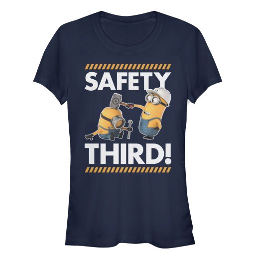 Junior’s Despicable Me Minions Safety Third T-Shirt