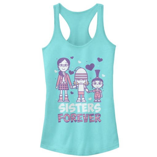 Junior’s Despicable Me Sisters Forever Racerback Tank Top