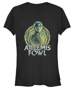 Junior’s Disney Artemis Fowl Captain Holly Short Swirl T-Shirt