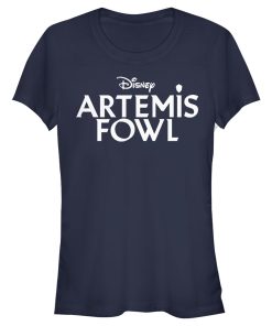 Junior’s Disney Artemis Fowl Classic Text Logo T-Shirt