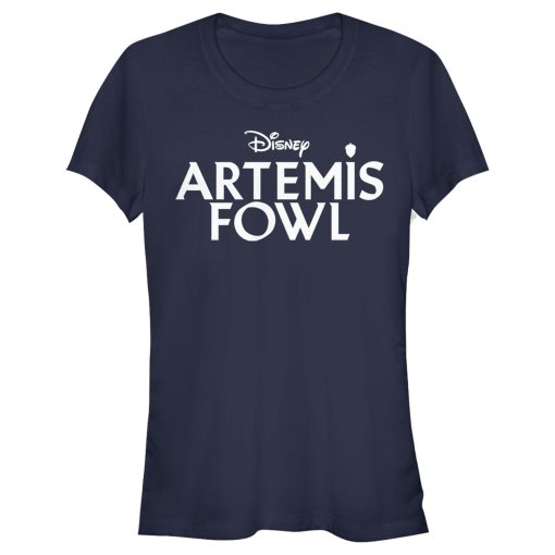 Junior’s Disney Artemis Fowl Classic Text Logo T-Shirt