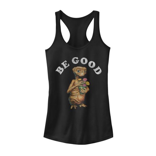 Junior’s E.T. the Extra-Terrestrial Be Good Flower Racerback Tank Top