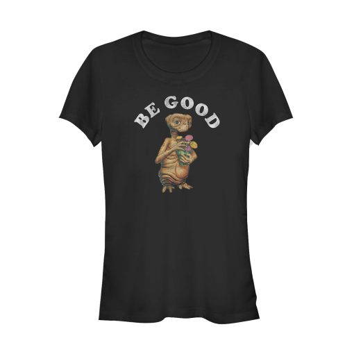 Junior’s E.T. the Extra-Terrestrial Be Good Flower T-Shirt