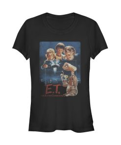 Junior’s E.T. the Extra-Terrestrial Retro Movie Poster T-Shirt