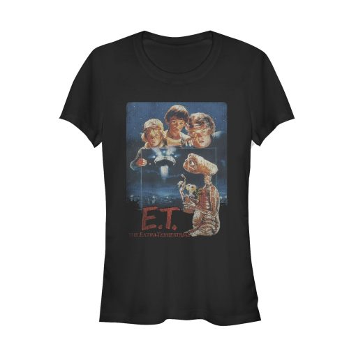 Junior’s E.T. the Extra-Terrestrial Retro Movie Poster T-Shirt