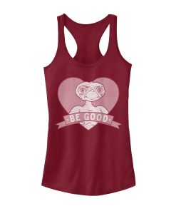 Junior’s E.T. the Extra-Terrestrial Valentine Alien Be Good Profile Racerback Tank Top