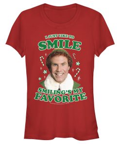 Junior’s Elf Buddy I Like to Smile T-Shirt