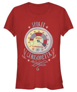 Junior’s Elf Christmas Spirit Clausometer T-Shirt