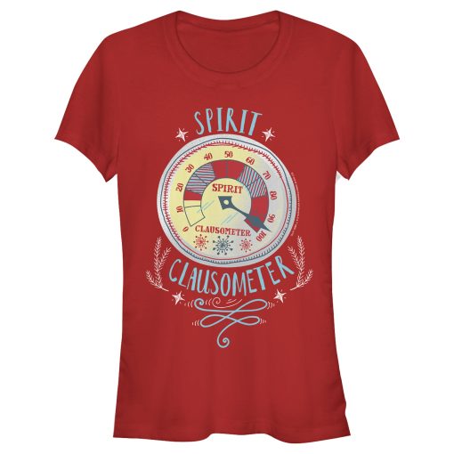 Junior’s Elf Christmas Spirit Clausometer T-Shirt