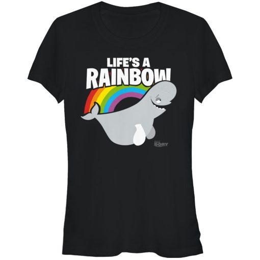 Junior’s Finding Dory Bailey Life is a Rainbow T-Shirt