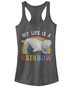 Junior’s Finding Dory Bailey Rainbow Life Racerback Tank Top
