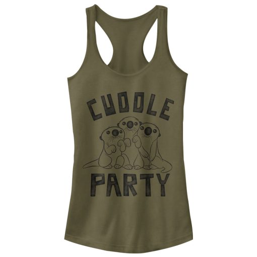 Junior’s Finding Dory Cuddle Party Otters Racerback Tank Top