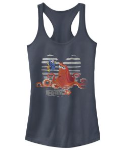 Junior’s Finding Dory Hank Nemo Dory Heart Racerback Tank Top